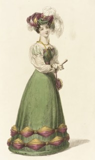 Fashion Plate (Dinner Dress), 1826. Creator: Rudolph Ackermann.