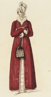 Fashion Plate (Promenade Dress), 1816. Creator: Rudolph Ackermann.