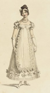Fashion Plate (Parisian Ball Dress), 1817. Creator: Rudolph Ackermann.