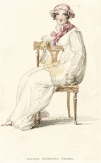 Fashion Plate (Indoor Morning Dress), 1812. Creator: Rudolph Ackermann.
