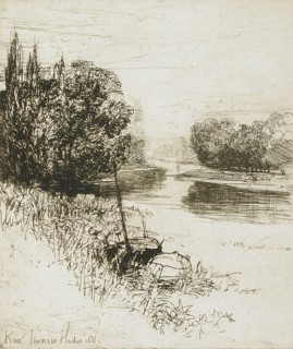 Kew Ait, 1864. Creator: Francis Seymour Haden.