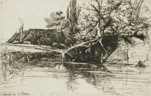 The Moat House, 1865. Creator: Francis Seymour Haden.