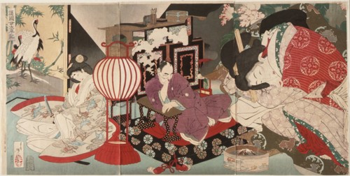 A Woman Saving the Nation: A Chronicle of Great Peace, 1886. Creator: Tsukioka Yoshitoshi.