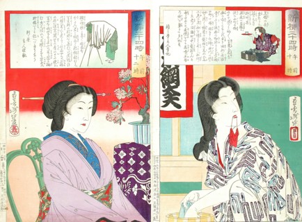 Compiled Album from Four Series: A Mirror of Famous Generals of Japan..., between 1876 and 1882. Creator: Tsukioka Yoshitoshi.