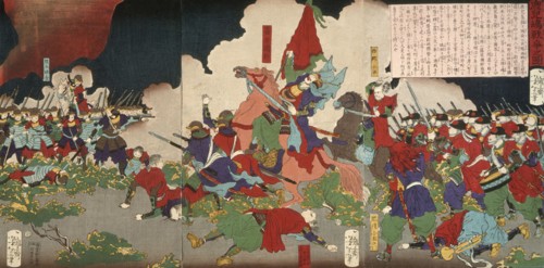 The Battle at Kagoshima, 1877. Creator: Tsukioka Yoshitoshi.