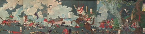 The Great Battle at Sekigahara, 1868. Creator: Tsukioka Yoshitoshi.