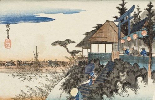 Myojin Shrine, Higashizaka, Kanda, Late 1830s-mid 1840s. Creator: Ando Hiroshige.