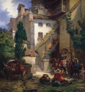 Marksmen in Merano, 1862. Creator: Johan Christoffer Boklund.