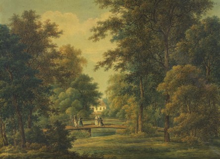 Magistrate Heurlin's Residence Truveholm in Västergötland. Creator: Johan Fredrik Julin.