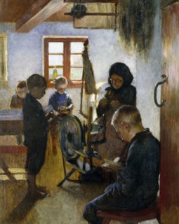 In the Village School, 1884. Creator: Oscar Bjorck.