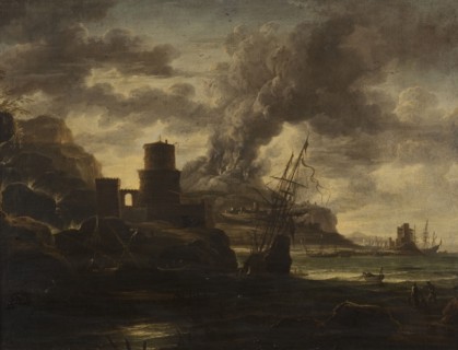 Harbour Scene. Creator: School of Salvator Rosa.