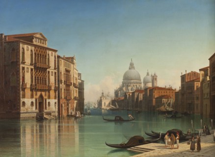 View of Canal Grande in Venice, 1860. Creator: Gustav Wilhelm Palm.