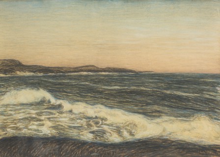 Seashore and Ground-Swell, late 19th-early 20th century. Creator: Karl Nordström.