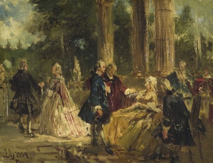 Rococo. Study, 1854. Creator: Ludwig von Hagn.