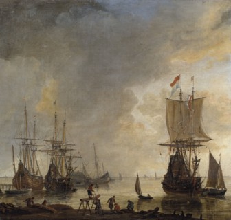 The Ship-yard in Amsterdam, mid-17th century. Creator: Reinier Zeeman.