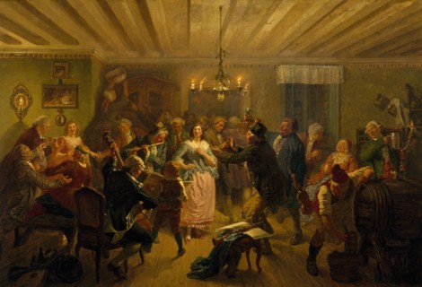 The Concert at Tre Byttor (The Three Barrels tavern in Stockholm's Djurgården Park)..., 1860. Creator: Vilhelm Wallander.
