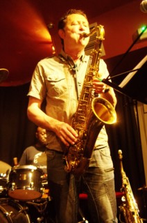 Julian Nicholas, Nigel Thomas Quintet, Verdict Jazz Club, Brighton, East Sussex, June 2023. Creator: Brian O'Connor.