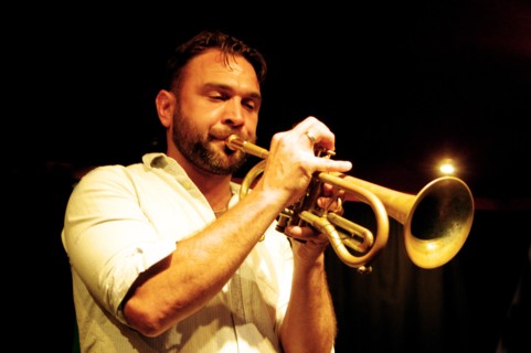 Jack Kendon, Nigel Thomas Quintet, Verdict Jazz Club, Brighton, East Sussex, June 2023. Creator: Brian O'Connor.
