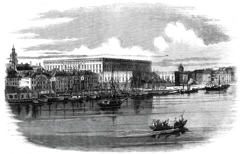 The Royal Palace, Stockholm, 1860. Creator: Henry Fitzcook.