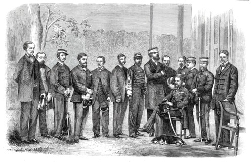 Sir Hope Grant and the staff of the British Expedition in China..., 1860. Creator: Unknown.