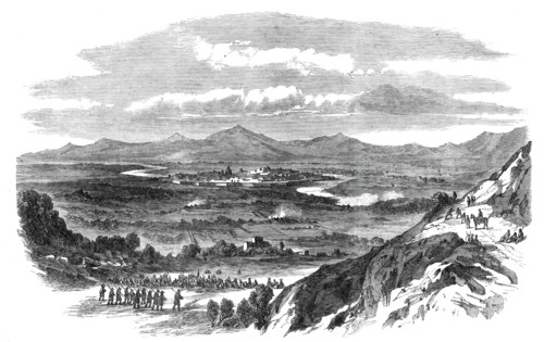 View of Capua, from Monte St. Angelo - from a sketch by our special artist, Frank Vizetelly, 1860. Creator: Unknown.