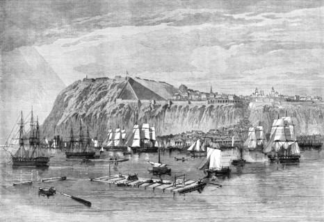 Progress of the Prince of Wales in British North America - Quebec, Canada East..., 1860. Creator: Unknown.