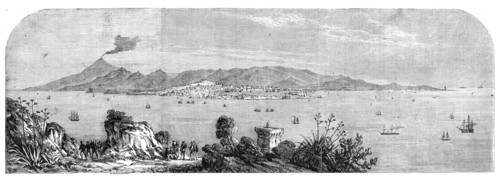 My Last Look at Sicily, taken by our special artist, Frank Vizetelly, from the coast of..., 1860. Creator: Unknown.