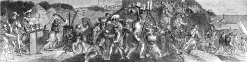 The Beaucousin Collection at the National Gallery - "The Capture of Carthagena"..., 1860. Creator: Unknown.