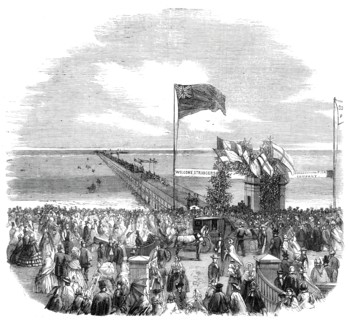 The Opening of Southport Pier, 1860. Creator: Unknown.