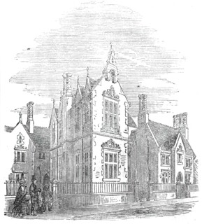St. Chad's new schools, Shrewsbury, 1860. Creator: Unknown.