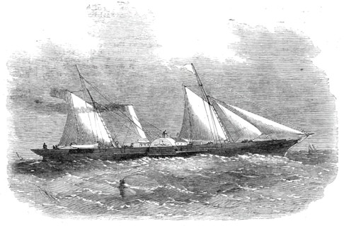 The "Fairy Queen" paddle-wheel despatch-boat for General Garibaldi, 1860. Creator: Unknown.