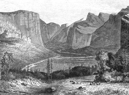 'View in the Sierra Nevada', 1875. Creator: Unknown.