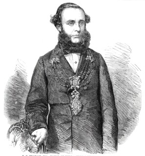 Z.C. Pearson, Esq., Mayor of Hull - from a photograph by Mayall, 1860. Creator: Unknown.