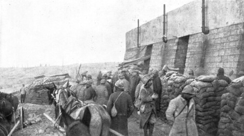 'Notre offensive du 15 decembre 1916; Un poste de commandement pendant la bataille', 1916. Creator: Unknown.
