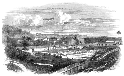 The Bahia Railway, Brazil: Site of the station at Bahia - from a photograph by B. Mulock, 1860. Creator: Unknown.