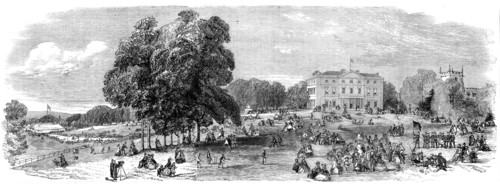 Fete at Norton Hall, the seat of C. Cammell, Esq., 1860. Creator: J. Sugman.