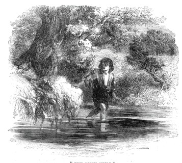 The Gipsy Child, 1860. Creator: Dalziel Brothers.