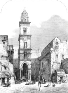View in Gaeta, with the church of St. Erasmus, 1860. Creator: Unknown.