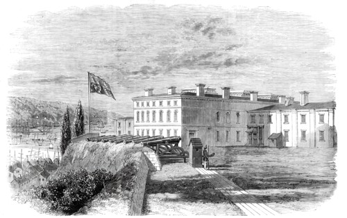 The Parliament Buildings, Quebec, the official residence of the Prince of Wales during his..., 1860. Creator: T. H. W..