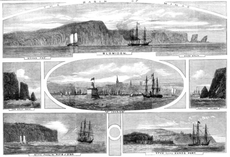 The Basin of Minas - Progress of the Prince of Wales in British North America..., 1860. Creator: Unknown.