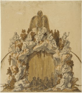 Design for the Fontaine des Arts et des Muses, Versailles. Creator: Anon.