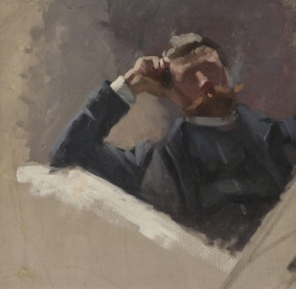 The Artist Georg Pauli. Study, 1884-1886. Creator: Eva Fredrika Bonnier.