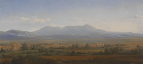 View from the Alban Hills. Study, 1842. Creator: Gustav Wilhelm Palm.