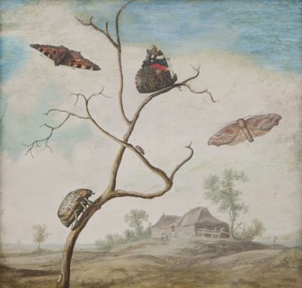 Still life with landscape, 17th century. Creator: Margareta de Heer.