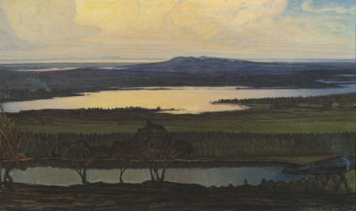 Summer Night. Study, late 19th-early 20th century. Creator: Otto Hesselbom.