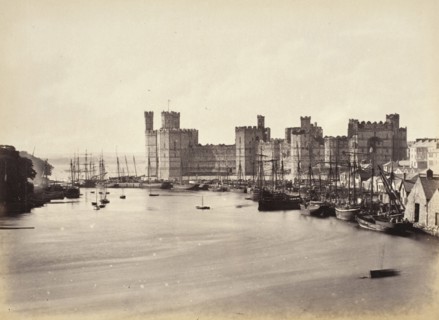 Carnarvon Castle & Mouth Of River (578), Printed 1860 circa. Creator: Francis Bedford.