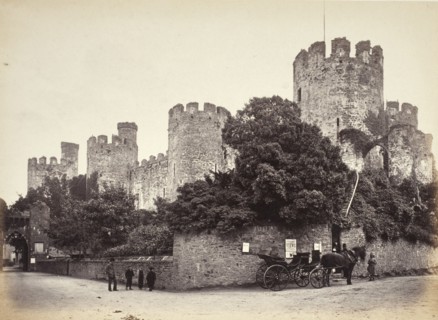 Conwy Castle, general view looking west (702), Printed 1860 circa. Creator: Francis Bedford.