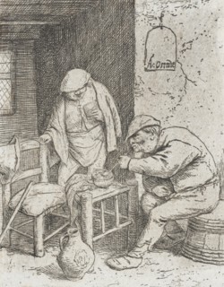 The Smoker and the Drinker, c1682. Creator: Adriaen van Ostade.