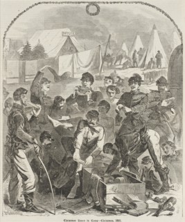 Christmas Boxes in Camp - Christmas, 1861, 1862. Creator: Unknown.