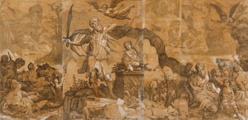 The Sacrifice of Isaac, 1586. Creator: Andrea Andreani.